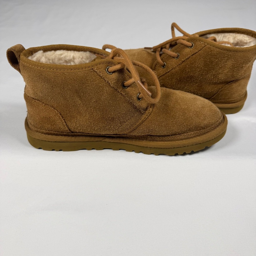 UGG Neumel Chestnut Suede Lace Up Chukka Boots 3236 Mens Size 7 Womens 9 - Picture 8 of 8